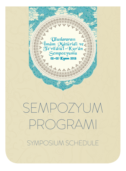 2018.11.01 sempozyum imam maturidi ve tevilat ul kur an