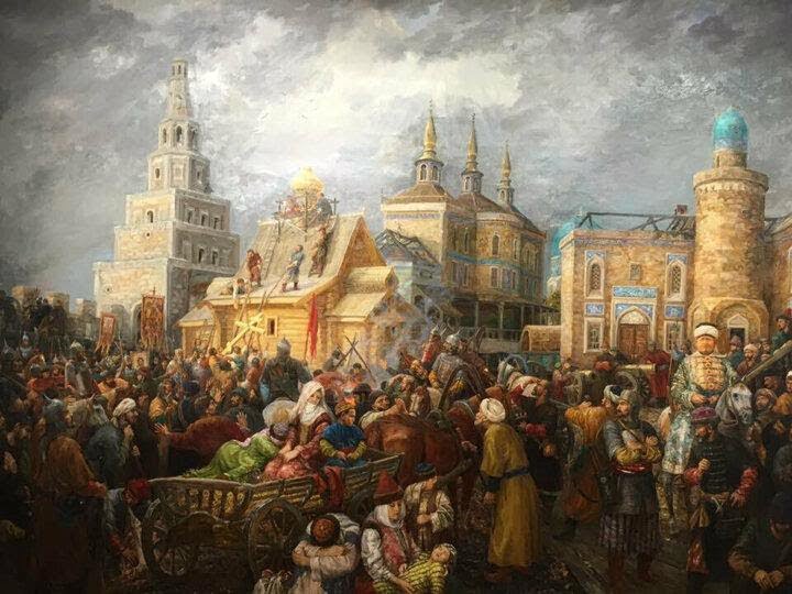 Kazan'ın Ruslar tarafından işgali.